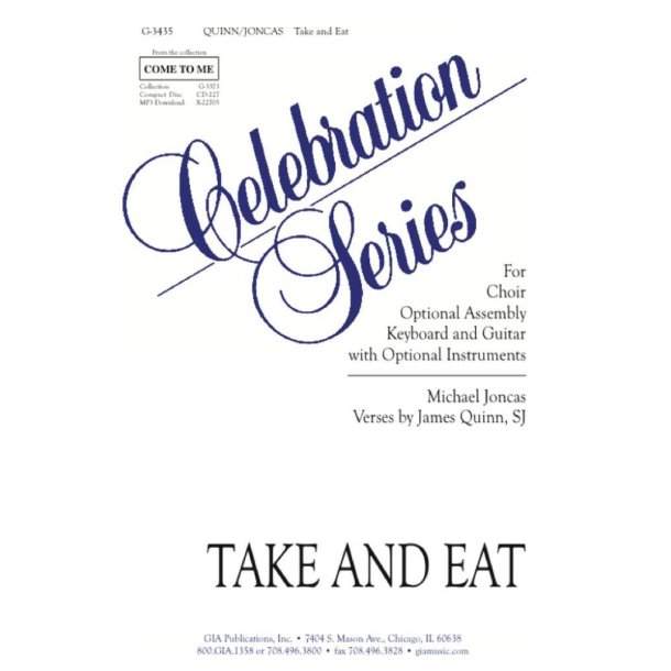 Take and Eat - Instrument : Flute, Oboe, String Quintet - 2 Violins, Viola, Cello, Bass