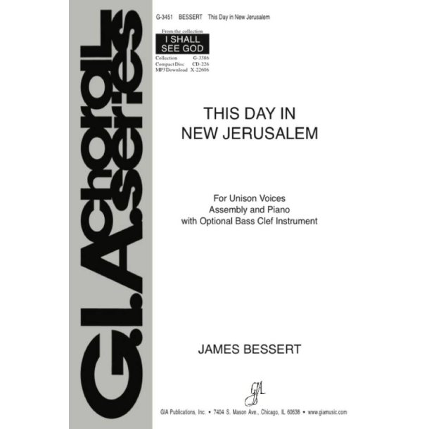 This Day in New Jerusalem : Bass clef instrument - Cello, Bassoon
