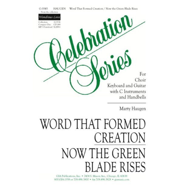 Now the Green Blade Rises : 2 C Instruments, 10-13 Handbells