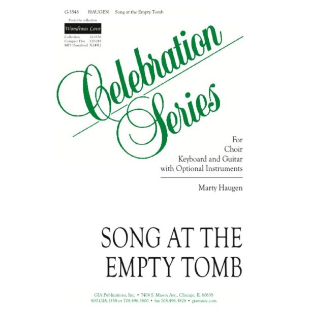 Song at the Empty Tomb : Flute, Synthesizer, 2 Bb Trumpets, Timpani