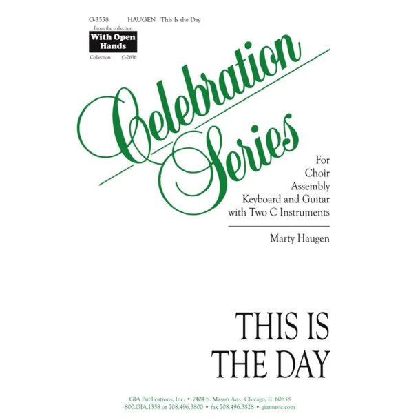 This Is the Day : 2 Treble Instruments in C (Recorders)