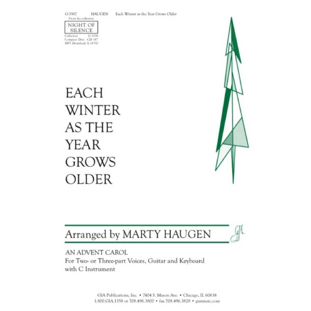 Each Winter As the Year Grows Older : Woodwind in C