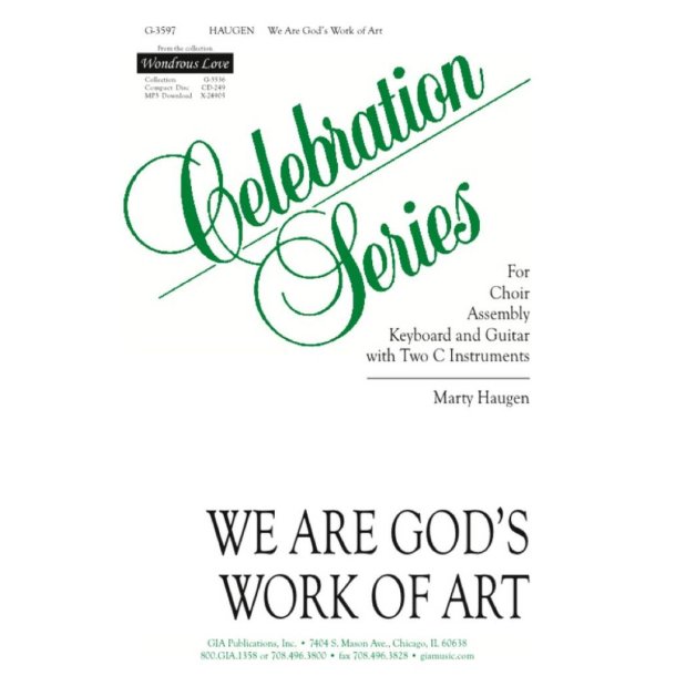 We Are God's Work of Art : 2 Instruments in C