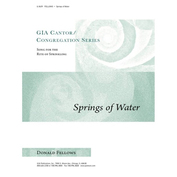 Rite of Sprinkling Springs of Water : Song for the Rite of Sprinkling