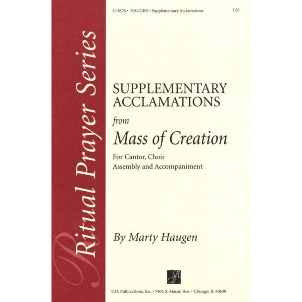 Supp. Acclamations for Mass of Creation-Woodwinds