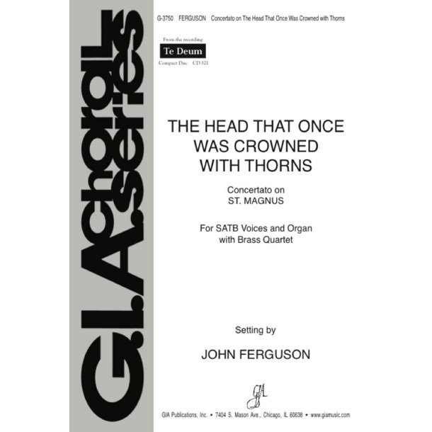 The Head That Once Was Crowned with Thorns : Brass quartet - 2 Trumpets, 2 Trombones,