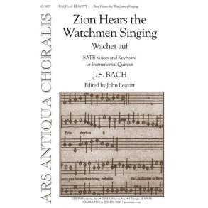 Zion Hears the Watchmen Singing : Violin 1 and 2, Viola, Cello/Bassoon, Bass