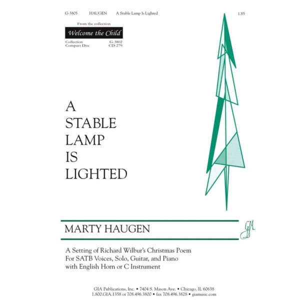 A Stable Lamp Is Lighted : English Horn or C Instrument - Flute, Recorder