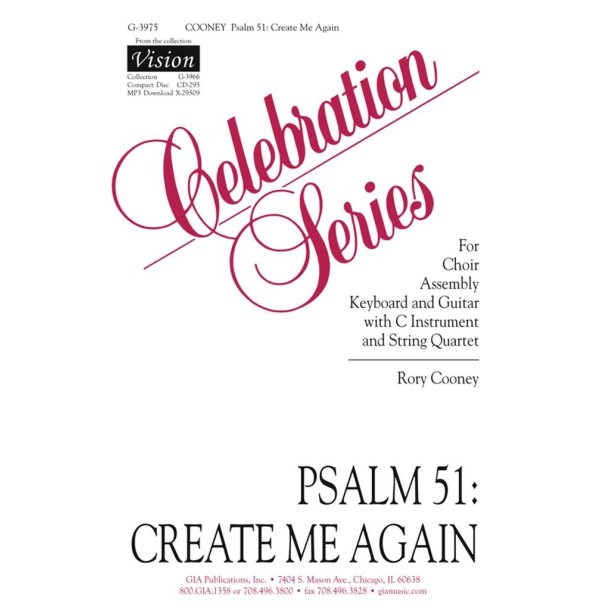 Psalm 51: Create Me Again : C Instrument
