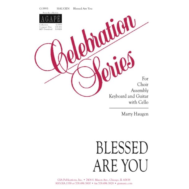 Blessed Are You : Cello, second Keyboard