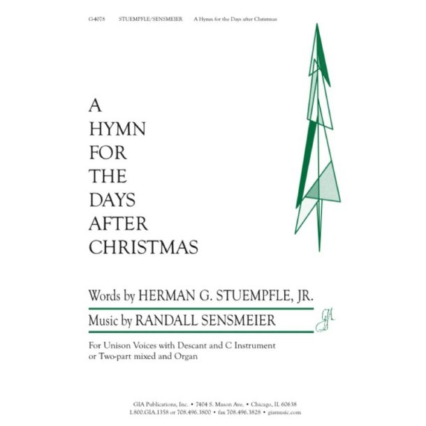 A Hymn for the Days after Christmas