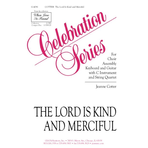 The Lord Is Kind and Merciful : String Quartet - 2 Violins, Viola, Cello
