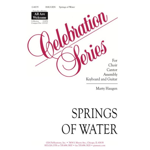 Springs of Water, Bless the Lord : E-flat version