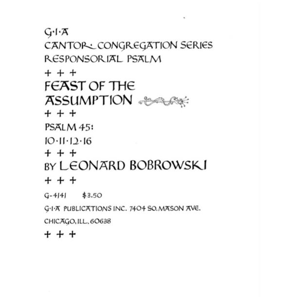 Feast of the Assumption : Psalm 45