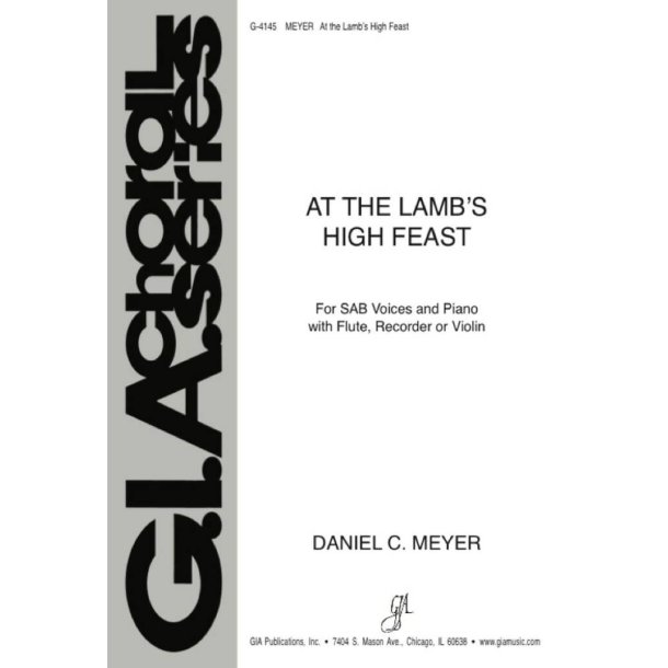 At the Lamb's High Feast : Flute, Recorder, or Violin