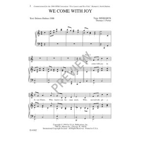 We Come with Joy