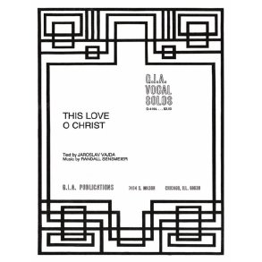 This Love, O Christ - Instrumental Part : Flute