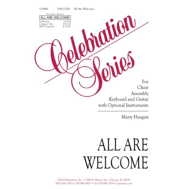 All Are Welcome : Brass quartet - 2 Trumpets, 2 Trombones, Timpani