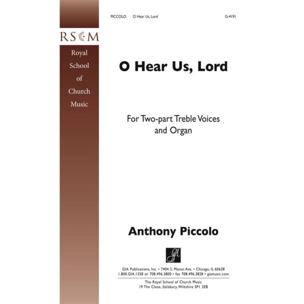 O Hear Us, Lord