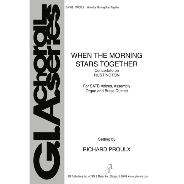 When the Morning Stars Together : Brass quartet - 2 Trumpets, Horn in F, Trombone, Tuba