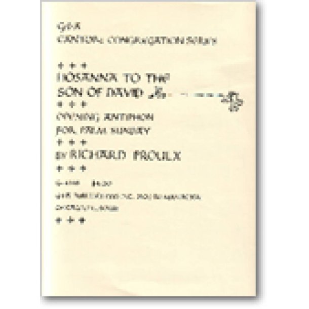 Hosanna to the Son of David