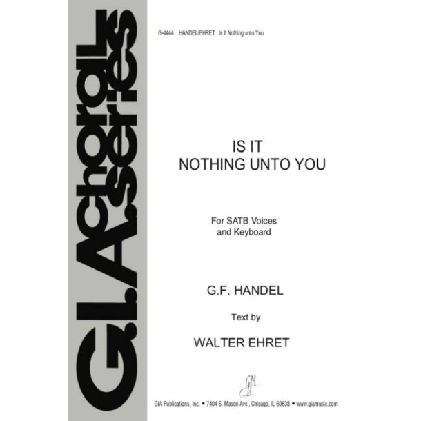 Is It Nothing unto You