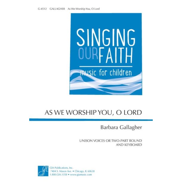 As We Worship You, O Lord