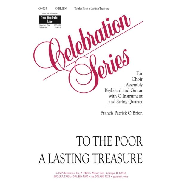 To the Poor, a Lasting Treasure