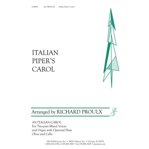 Italian Piper's Carol : Flute, Oboe, Cello