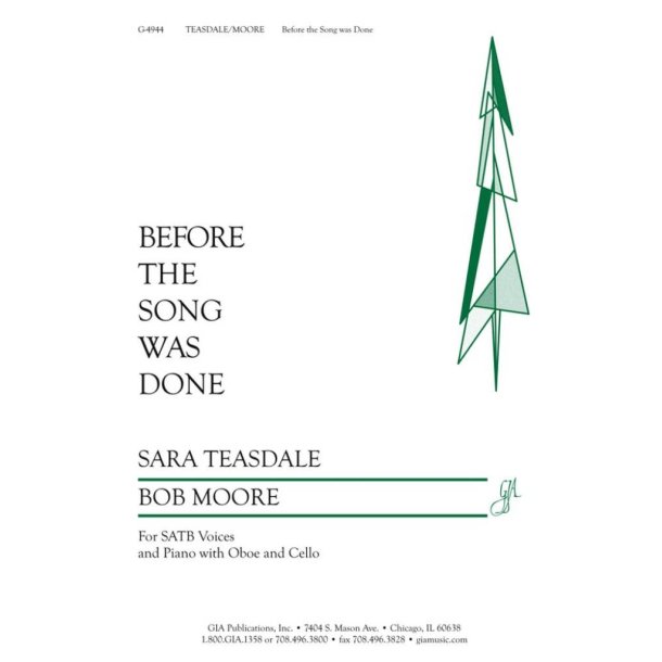 Before the Song Was Done : Oboe, Cello