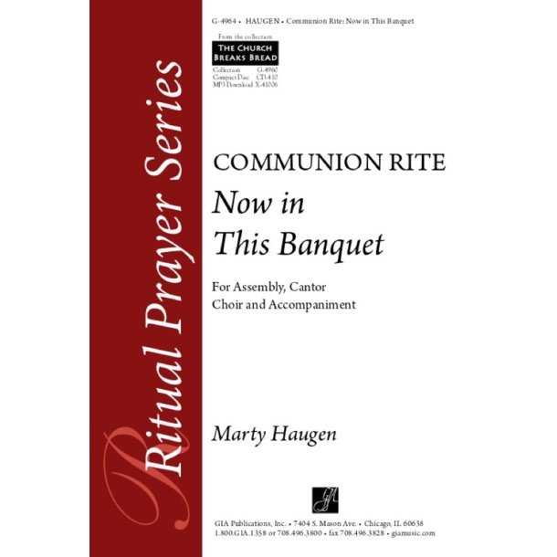 Now in this Banquet: Communion Rite : 2 Woodwinds in C