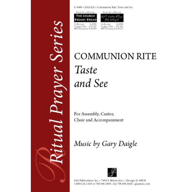Taste and See : Communion Rite : Communion Rite