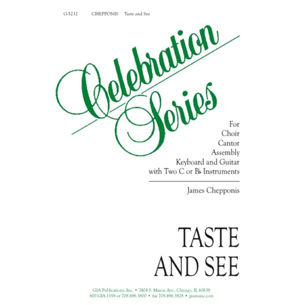 Taste and See : 2 Treble C or Bb Instruments