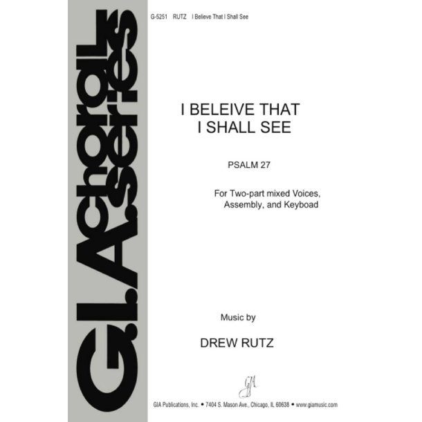 I Believe That I Shall See : Oboe