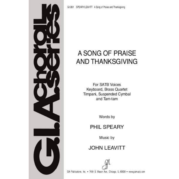 Song of Praise and Thanksgiving