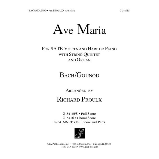 Ave Maria - Full Score