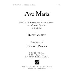 Ave Maria : String Quartet - 2 Violins, Viola, Cello- Organ plus Full Score