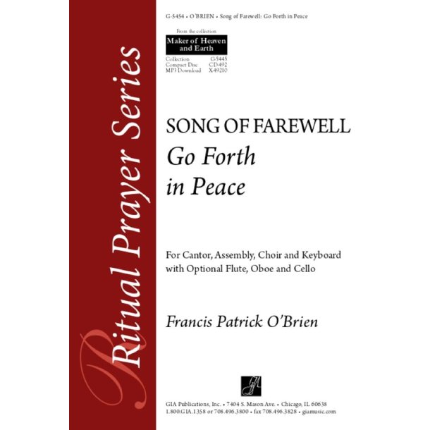 Go Forth in Peace : Song of Farewell
