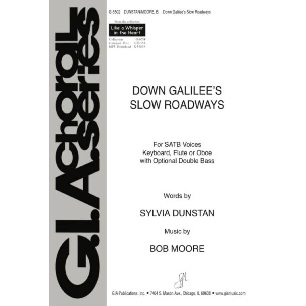 Down Galiliee's Slow Roadways : Flute/Oboe