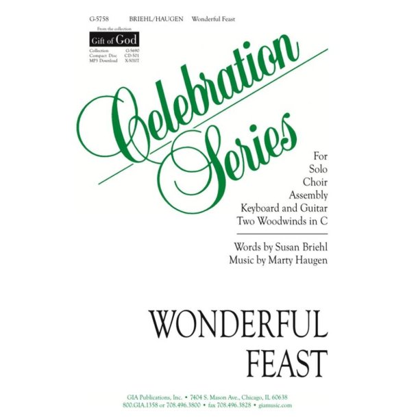 Wonderful Feast - Instrumental Parts : 2 Woodwinds in C