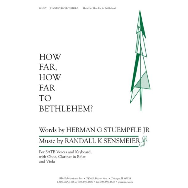 How Far, How Far to Bethlehem? : Clarinet in Bb, Oboe, or Viola