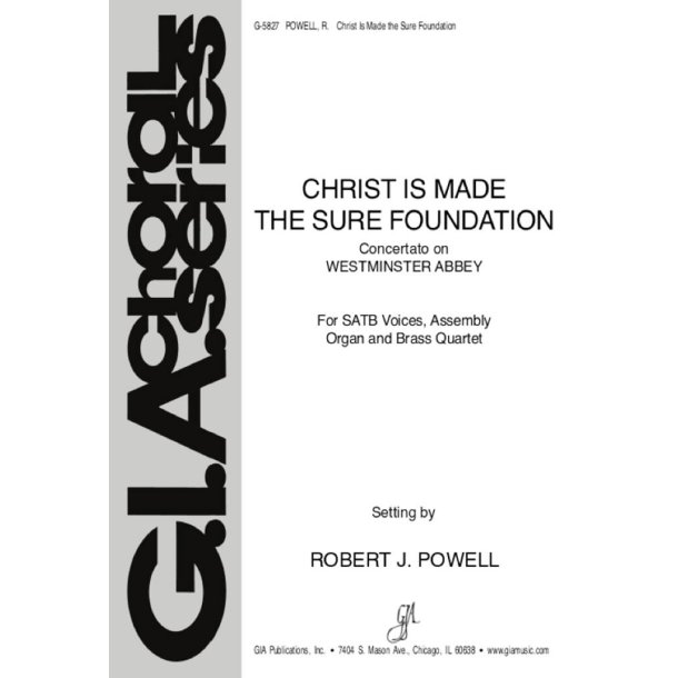 Christ Is Made the Sure Foundation : Brass quartet - 2 Trumpets, 2 Trombones