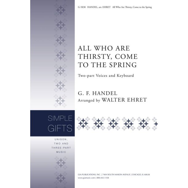All Who Are Thirsty, Come to the Spring