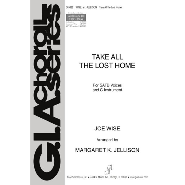 Take All the Lost Home : C Instrument