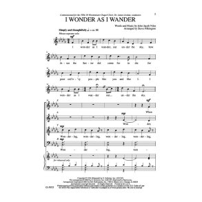 I Wonder as I Wander