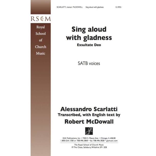 Sing Aloud with Gladness : Exultate Deo