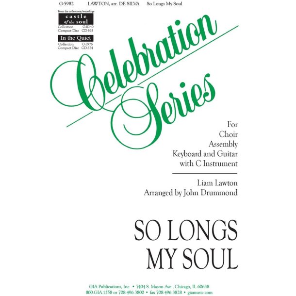 So Longs My Soul : C Instrument