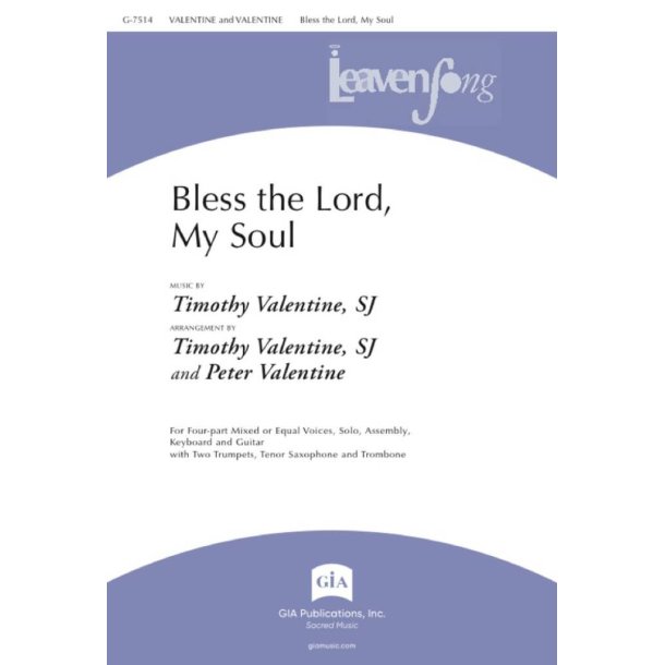 Bless the Lord, My Soul : 2 Trumpets, Tenor Saxophone, Trombone