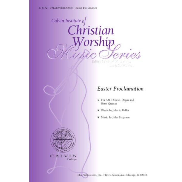 Easter Proclamation - Instrument : Brass quartet - 2 Trumpets, 2 Trombones