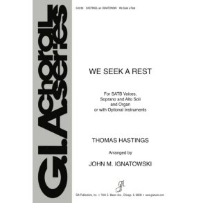 We Seek a Rest - Instrument : String Quartet - 2 Violins, Viola, Cello, Horn in F, Continuo